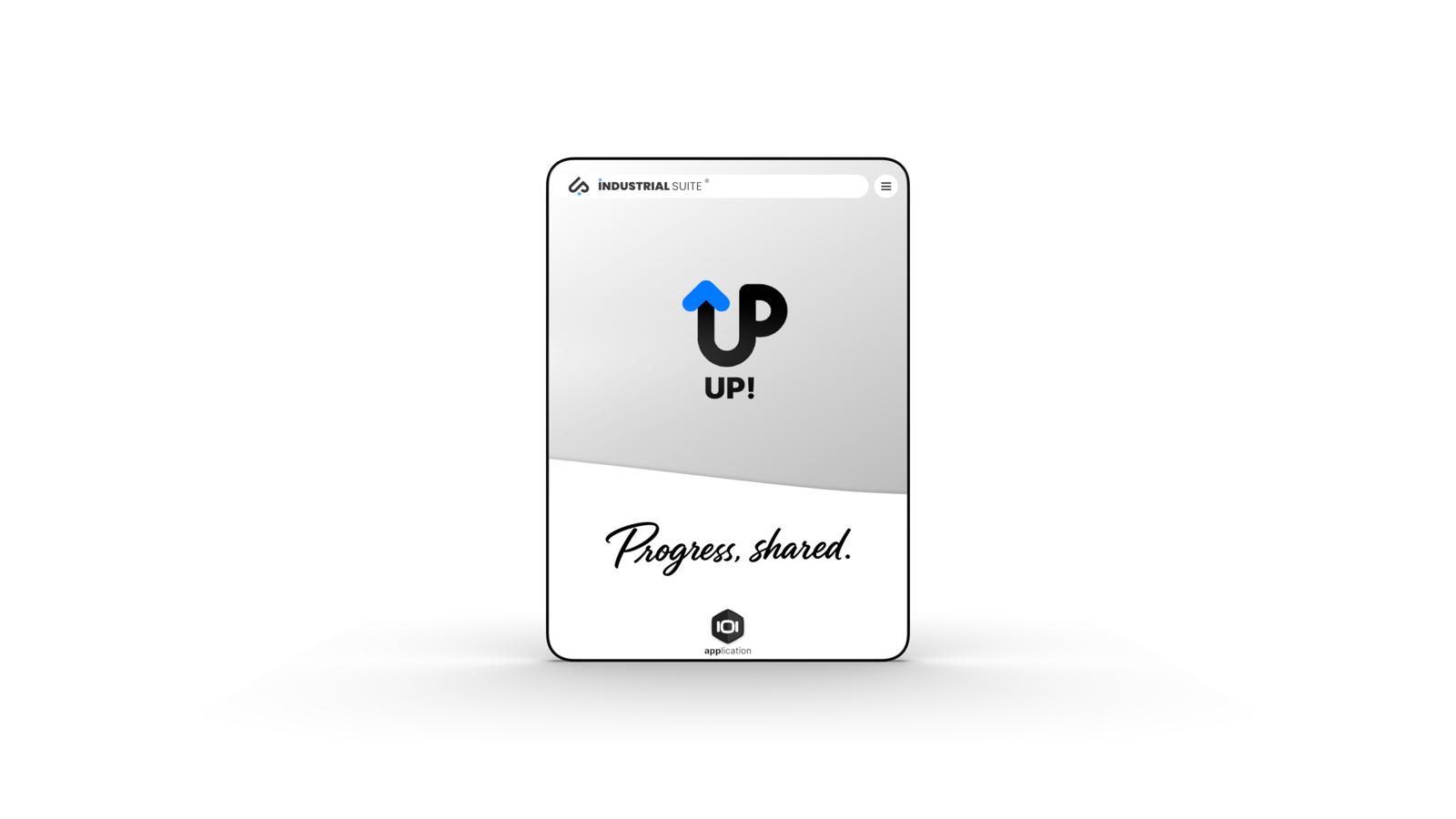 Écran d’accueil de l’application UP!