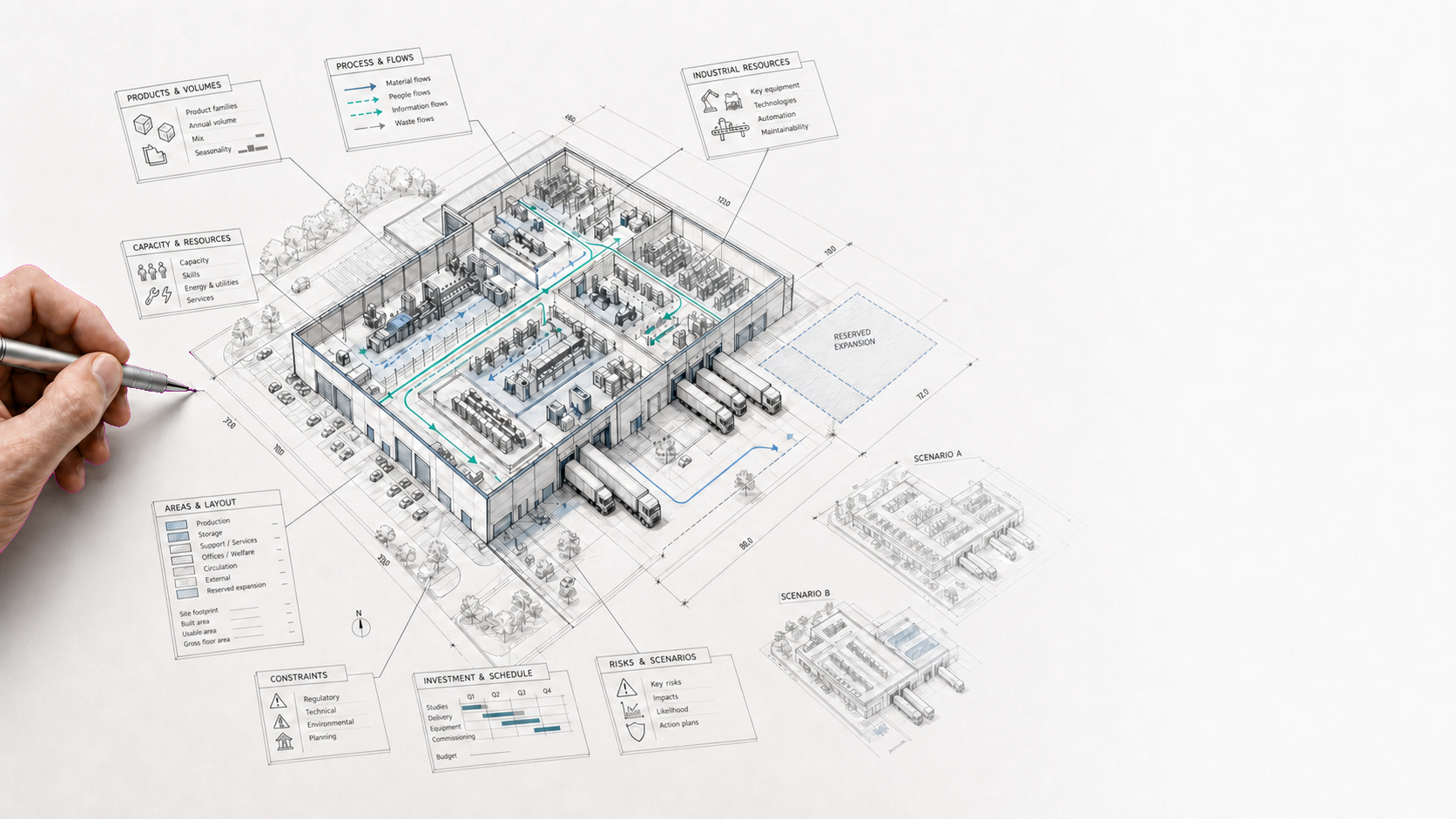 Industrial master plan projection